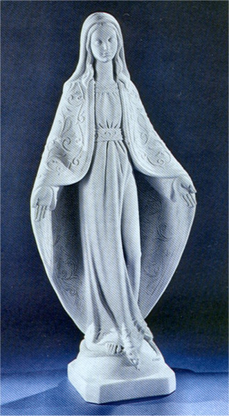 Immaculate Conception Mary Sculpture Marble